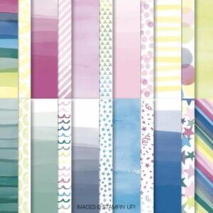 Stampin Up Bright & Beautiful 6x6 Designer Series Paper DSP - New Sealed Retired